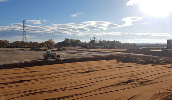 Travaux de terrasement réalisés par l'entreprise Denni Legoll pour Roma à Obernai